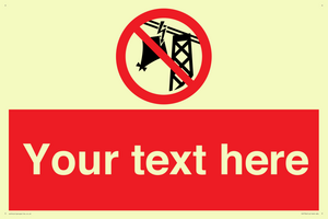 Custom prohibition do not fly kites near overhead electrical power lines